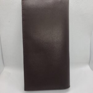 Premium Brown Leather Passport & Travel Wallet