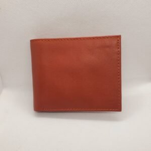 Classic Tan Leather Wallet for Men – Minimalist Bifold Design
