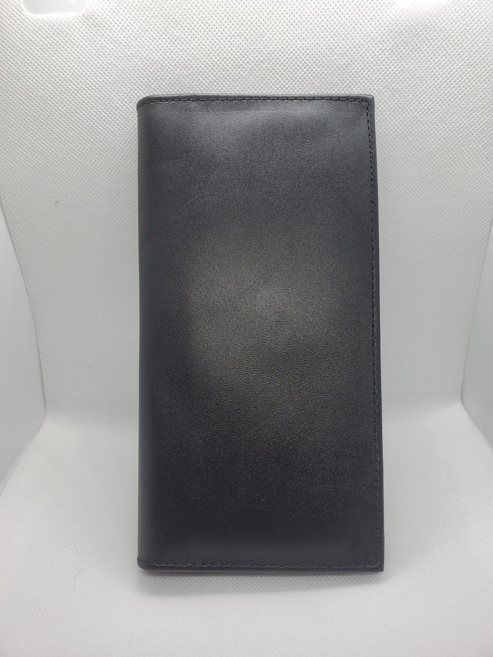 Premium Black Leather Long Wallet – Travel & Card Organizer