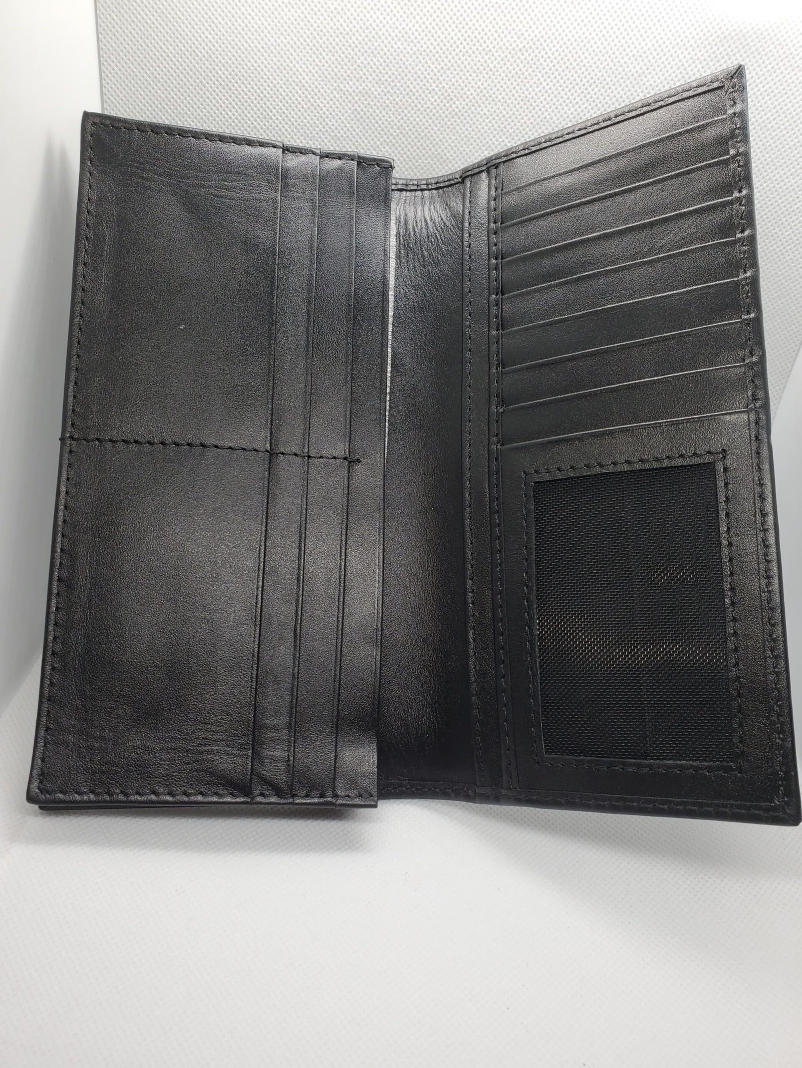 Premium Black Leather Long Wallet – Travel & Card Organizer - Image 2